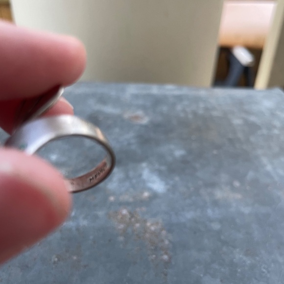 Vintage Mexico signed 925 Sterling Silver Wrap Ring Size 7 - Picture 5 of 5